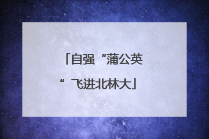 自强“蒲公英”飞进北林大