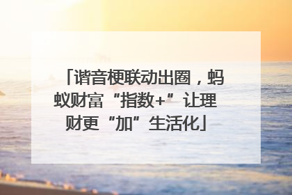 谐音梗联动出圈，蚂蚁财富“指数+”让理财更“加”生活化