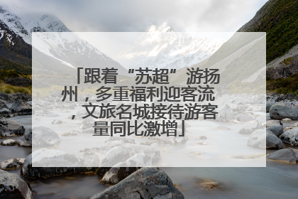 跟着“苏超”游扬州，多重福利迎客流，文旅名城接待游客量同比激增