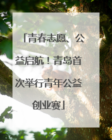 青春志愿、公益启航！青岛首次举行青年公益创业赛