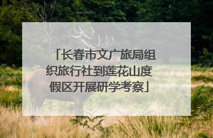 长春市文广旅局组织旅行社到莲花山度假区开展研学考察