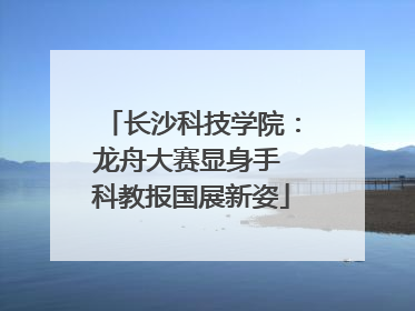 长沙科技学院：龙舟大赛显身手 科教报国展新姿
