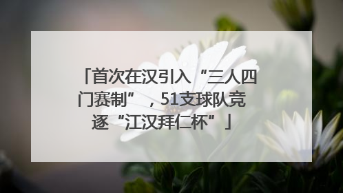 首次在汉引入“三人四门赛制”，51支球队竞逐“江汉拜仁杯”