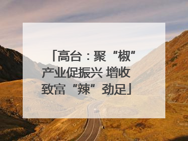 高台：聚“椒”产业促振兴 增收致富“辣”劲足