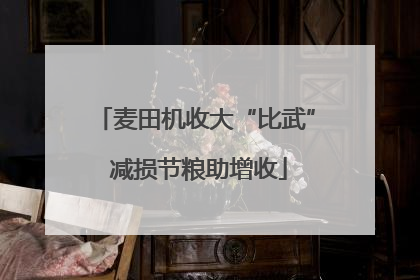 麦田机收大“比武” 减损节粮助增收