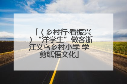 （乡村行·看振兴）“洋学生”做客浙江义乌乡村小学 学剪纸悟文化