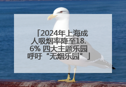 2024年上海成人吸烟率降至18.6% 四大主题乐园呼吁“无烟乐园”